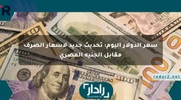 سعر الدولار اليوم: تحديث جديد لأسعار الصرف مقابل الجنيه المصري